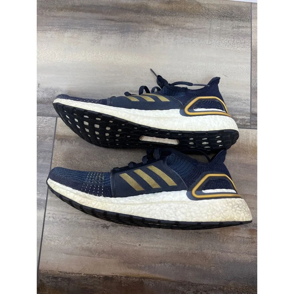 Adidas Ultraboost 2020 Men Navy Gold Road Running‎ Gym Athletic Shoes 10 FY0376